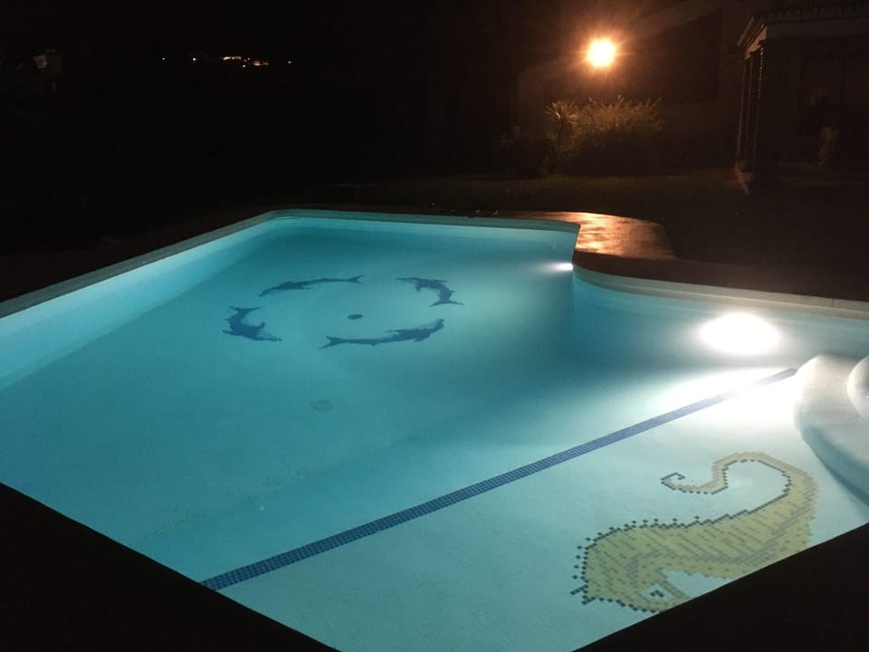 Pool at night