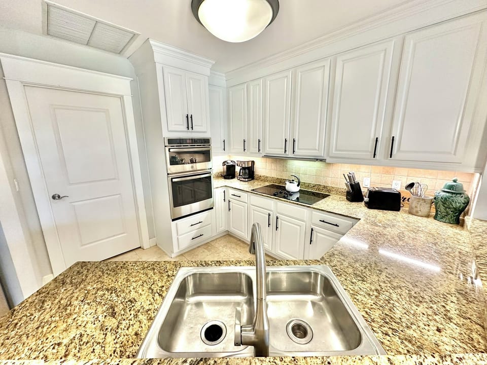 Fully stocked kitchen