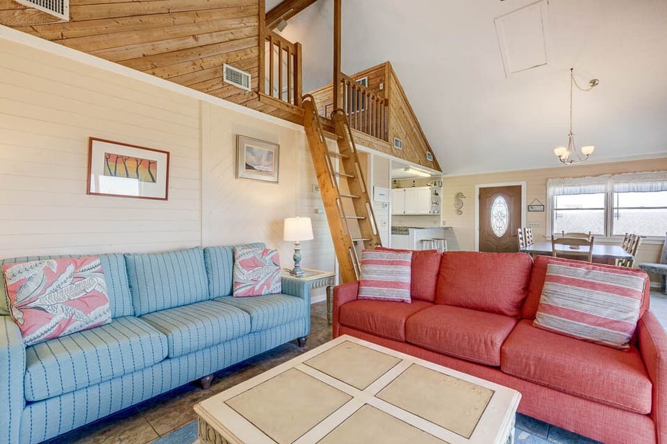 Third-Level Living Room with Deck Access
