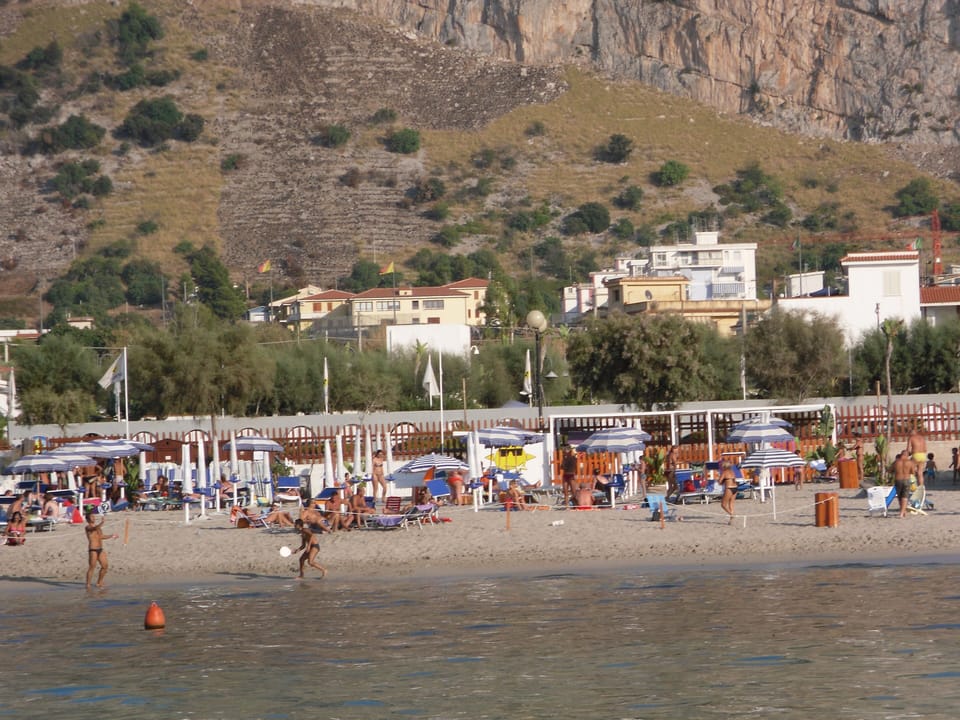 House view from the beach