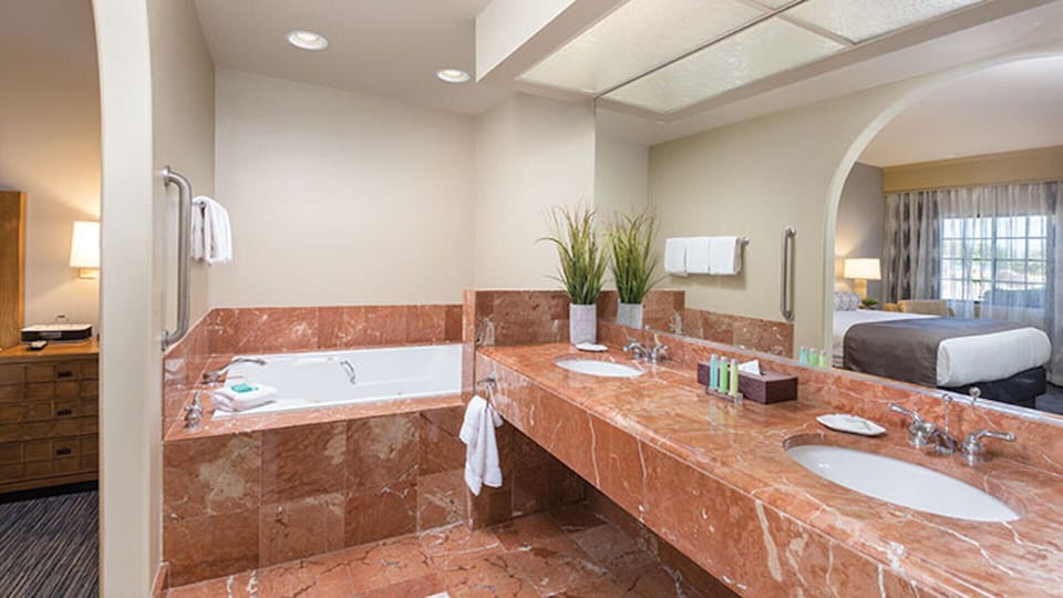 Master vanity and jet-tub