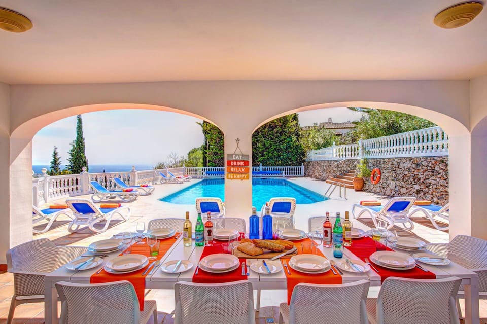 Anyone for lunch?  Pool House terrace