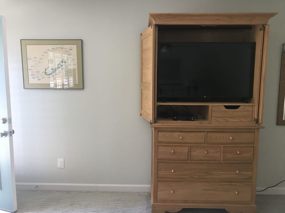 42" Flat Screen Smart TV in upstairs bedroom.