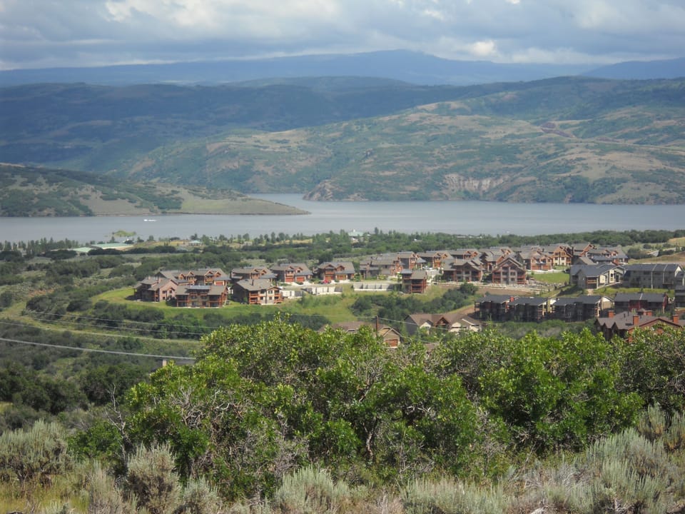 View overlooking Fox Bay property...a great destination year round!