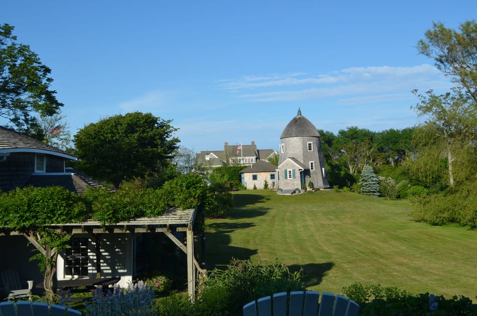 View of spacious back yard