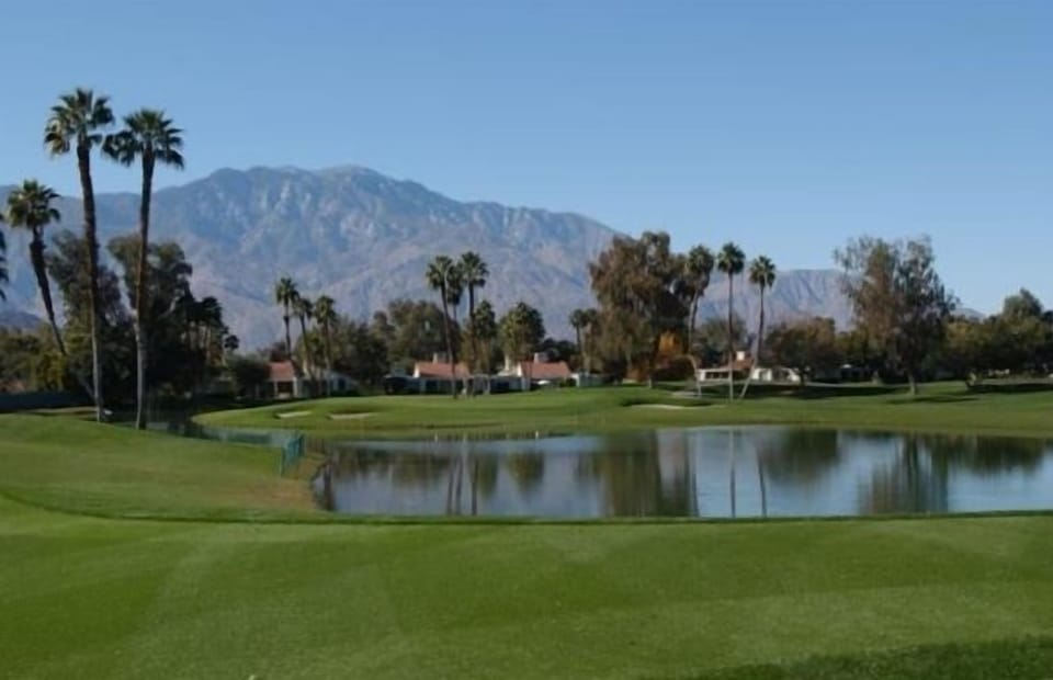 View from golf course to back of the property