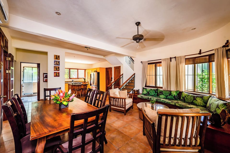 Downstairs dining and sitting areas