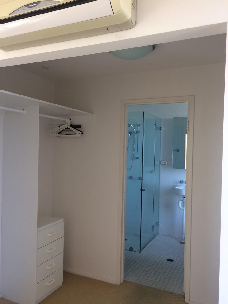 Master Bedroom walk through robe and ensuite