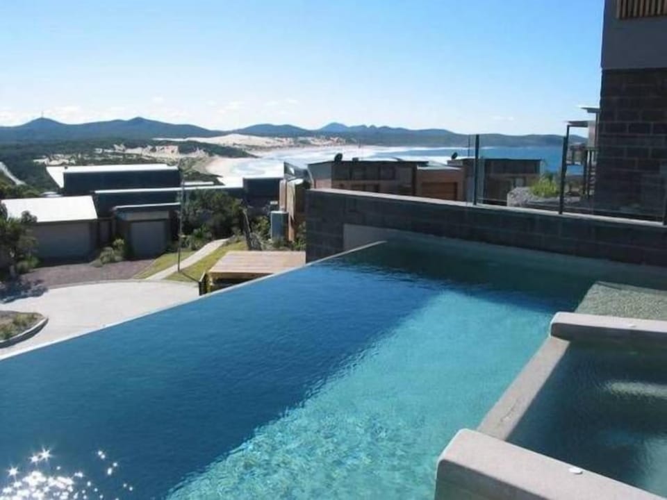 Heated pool with views