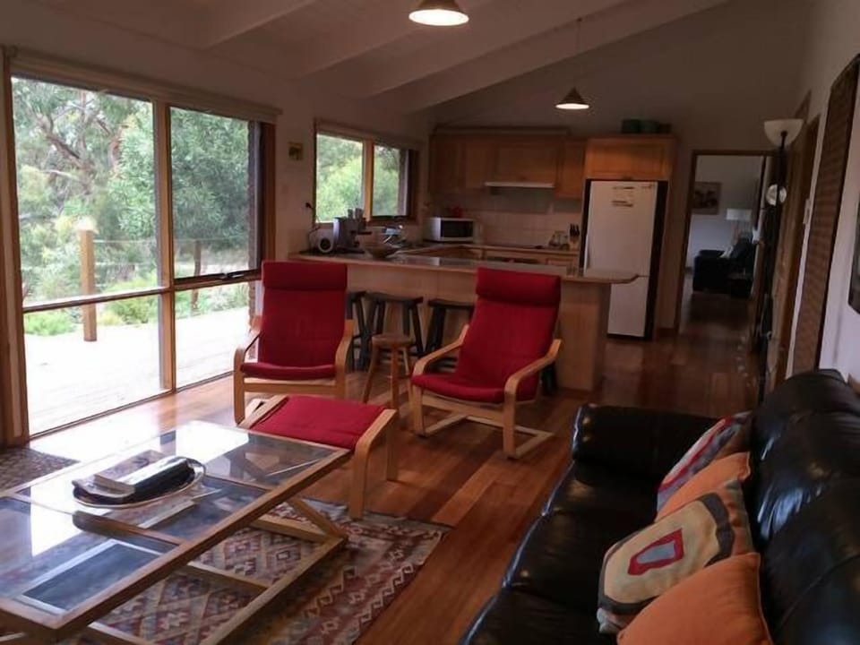 kitchen and living room