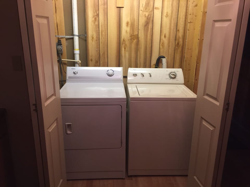 "Bunk House" has access to a washer and dryer when other rentals usually do not.