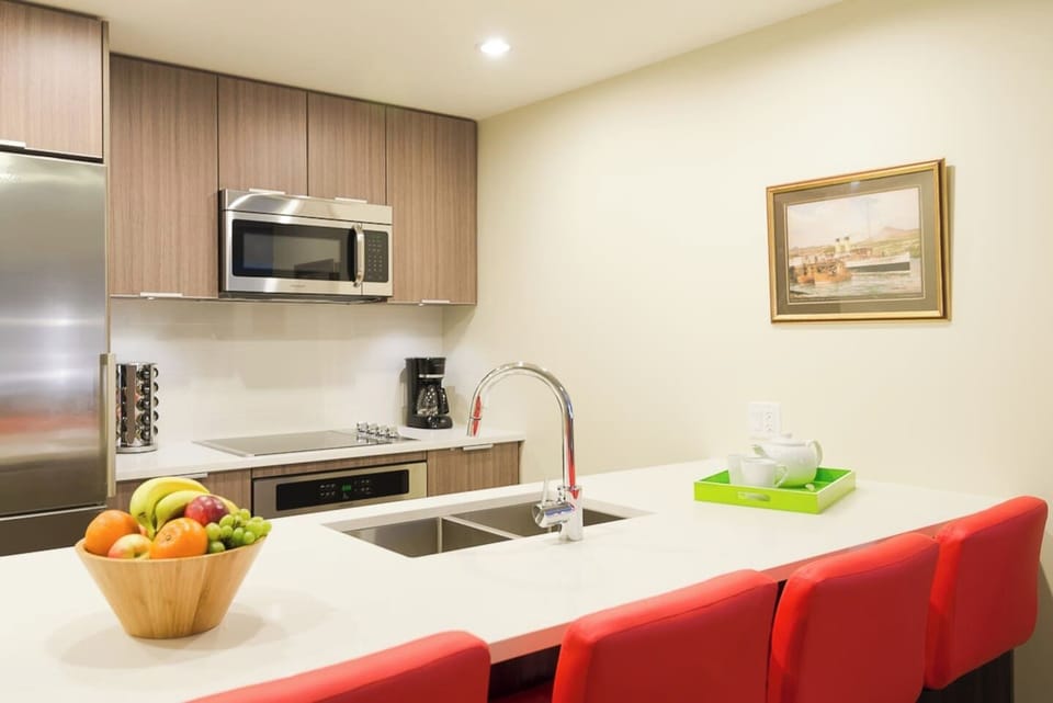 Modern design and décor await your arrival - spotlessly clean and comfortable. 