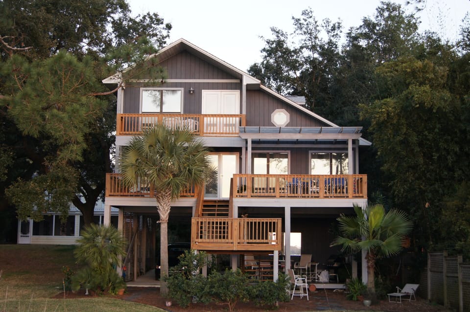 House from the water, Kees Bayou.