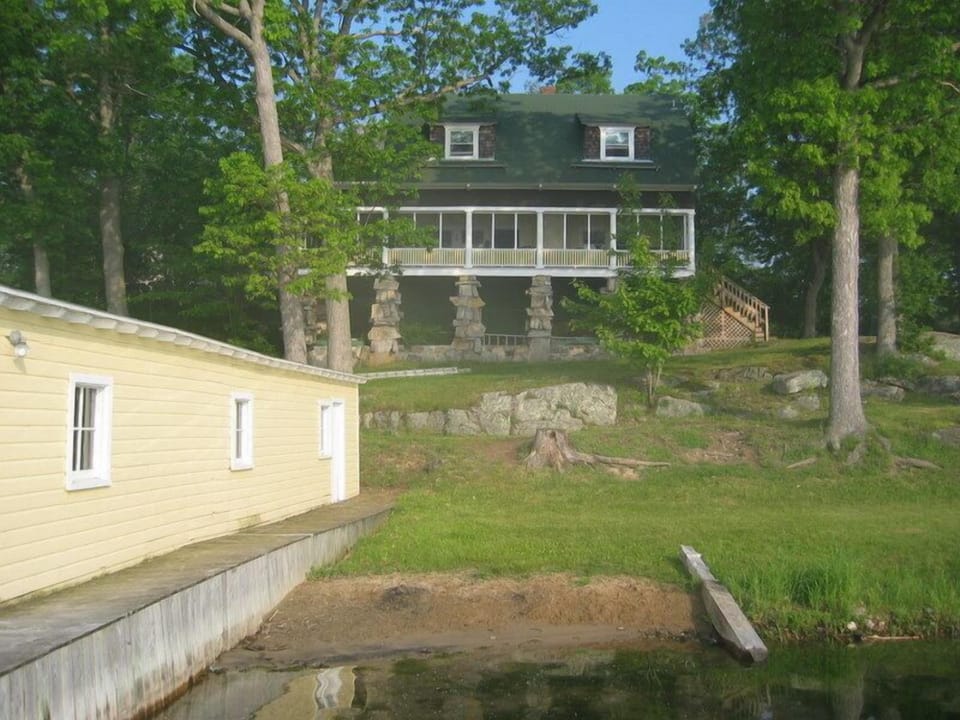 House, beach, boathouse