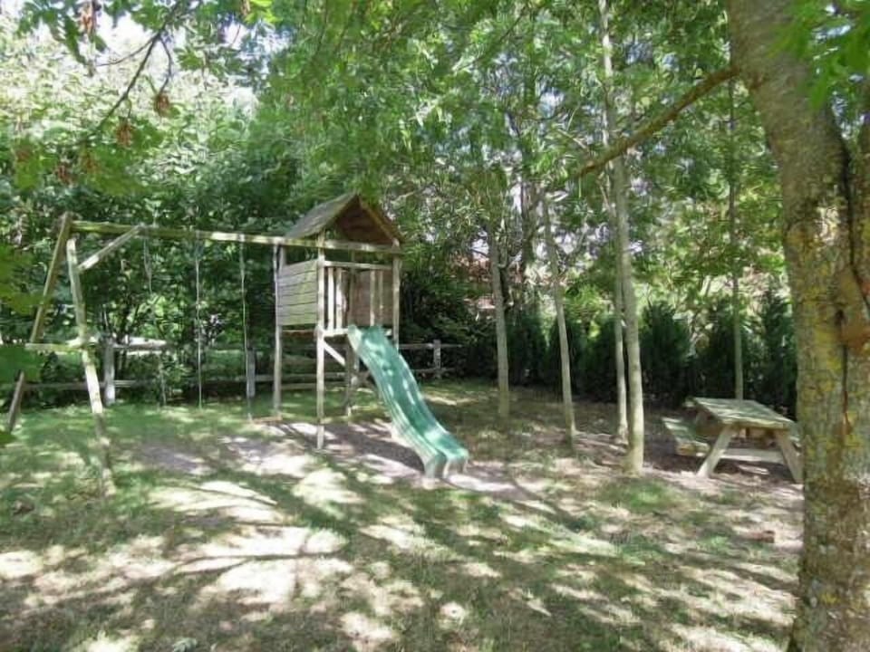 Children playground with picnick corner