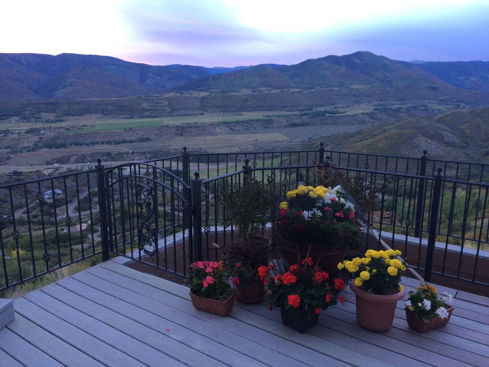 A summer view of the valley from our deck