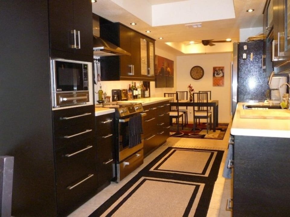 Kitchen view to formal dining aera