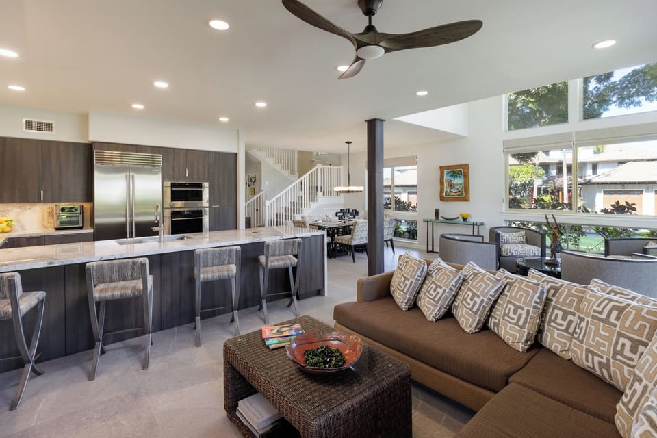 The open concept provides for a great place to gather & enjoy our hi speed wifi