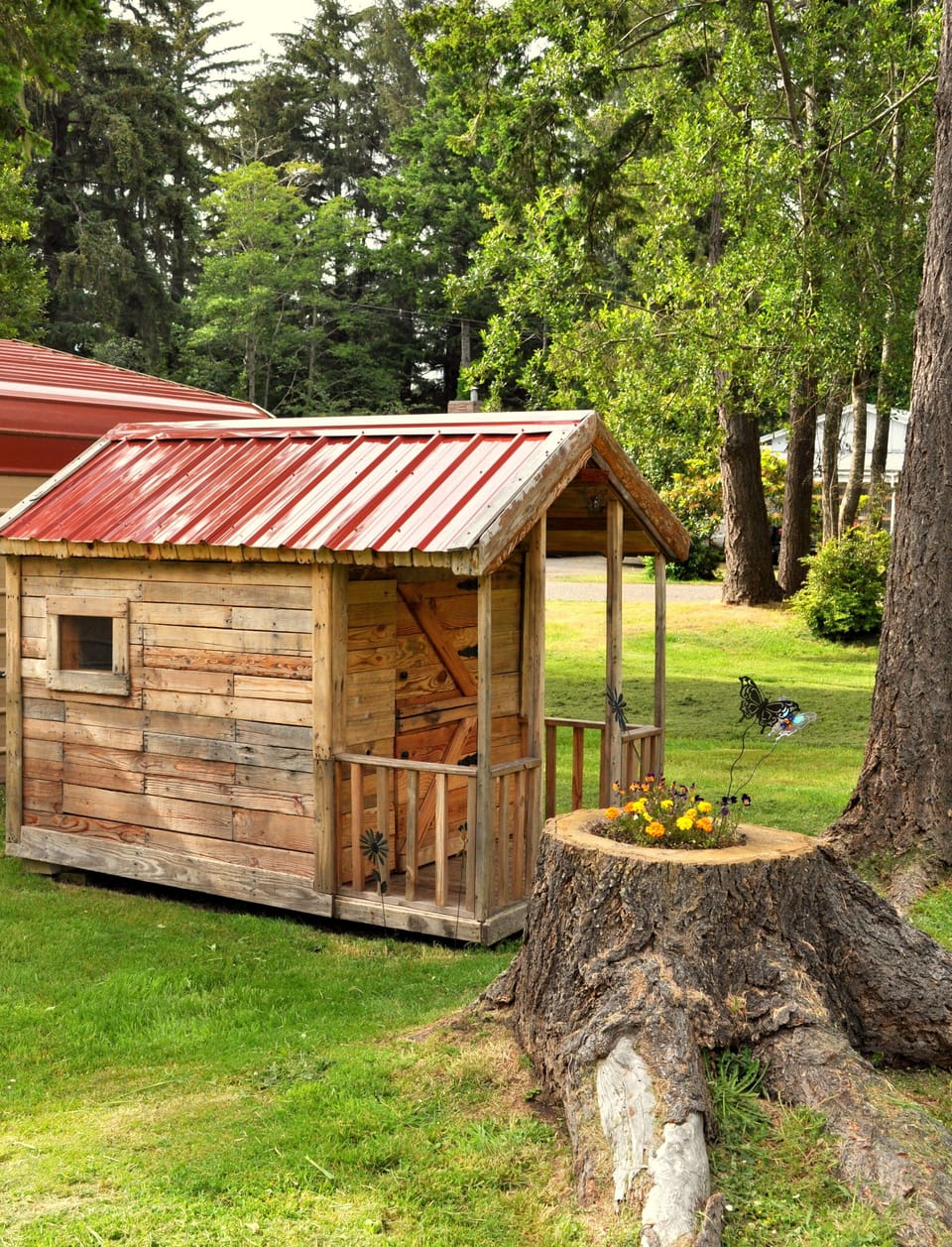 Children's Playhouse Behind Home.