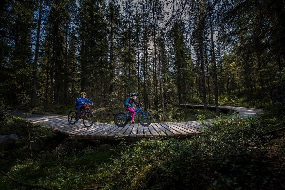 In summer, there are great biking trails nearby