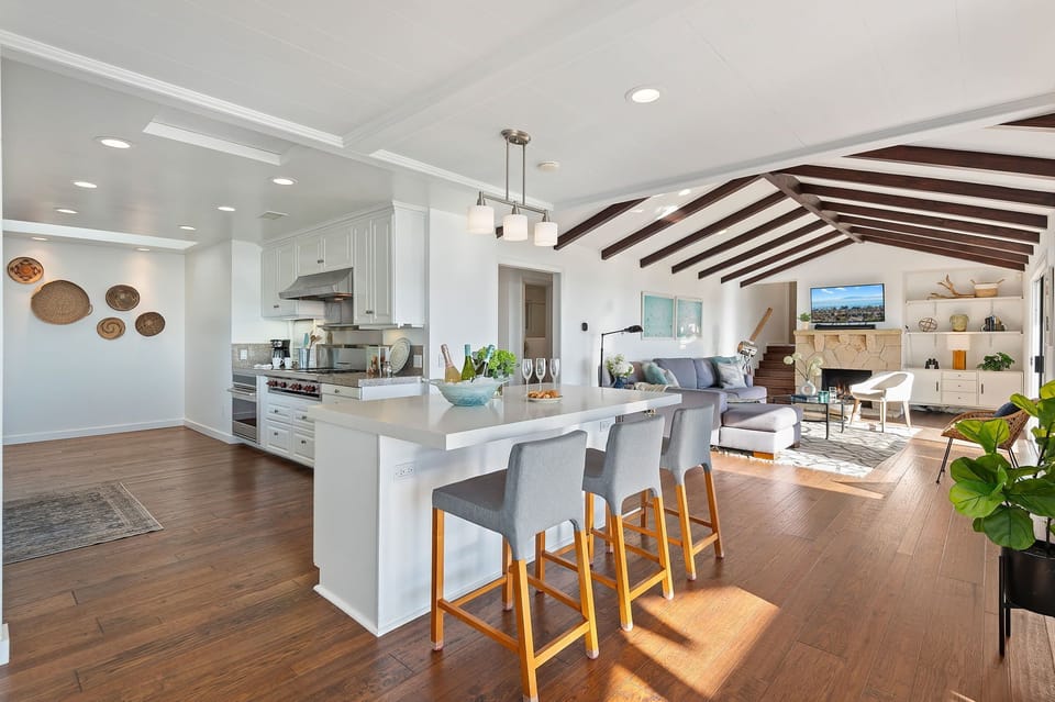 As Part of The Open Living Area Kitchen and Kitchen Bar are Straight Off of The Living Room