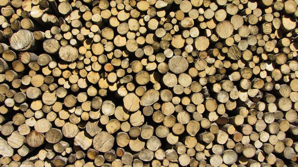 Enough wood for the fireplace and grill