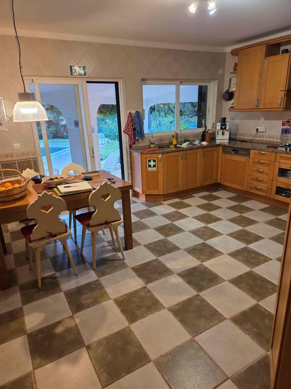 Fully equipped kitchen - close to terrace and pool