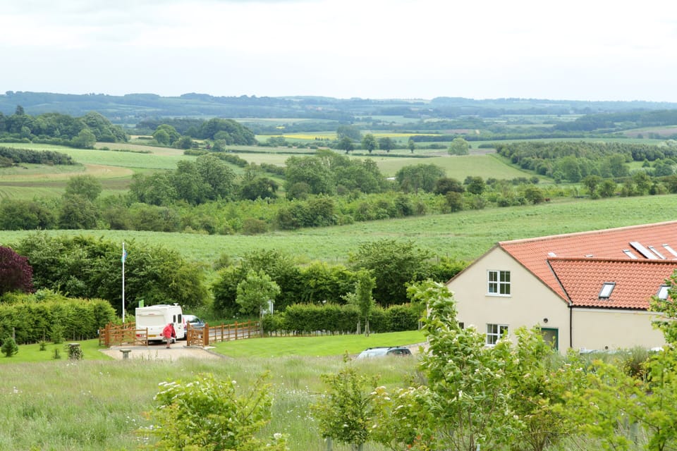 Far reaching views over Greetham Retreat and beyond.