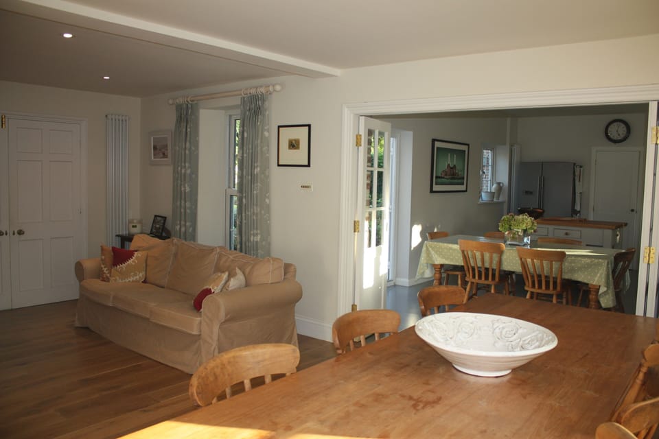 Dining room and kitchen
