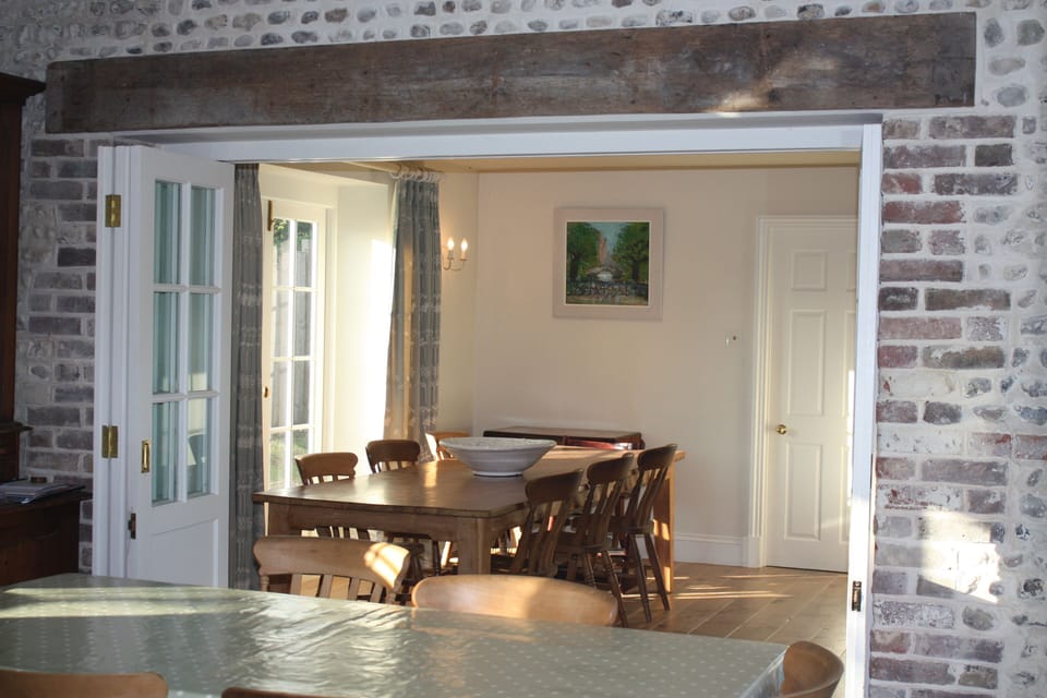 The dining room from the kitchen