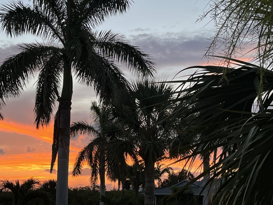 Relax on lanai and watch sunset.