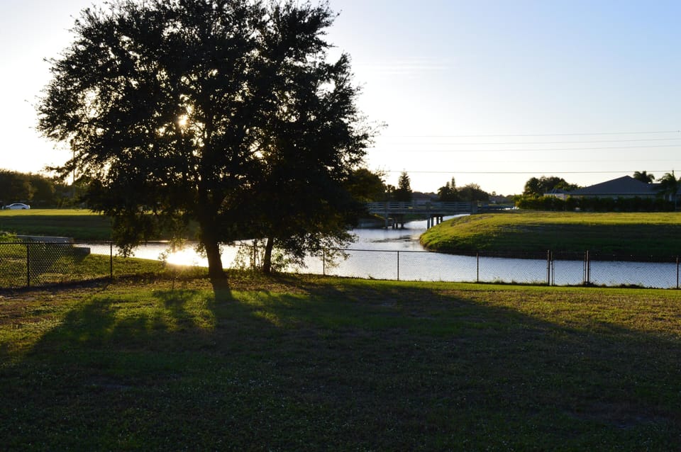 View of Canal at sunset