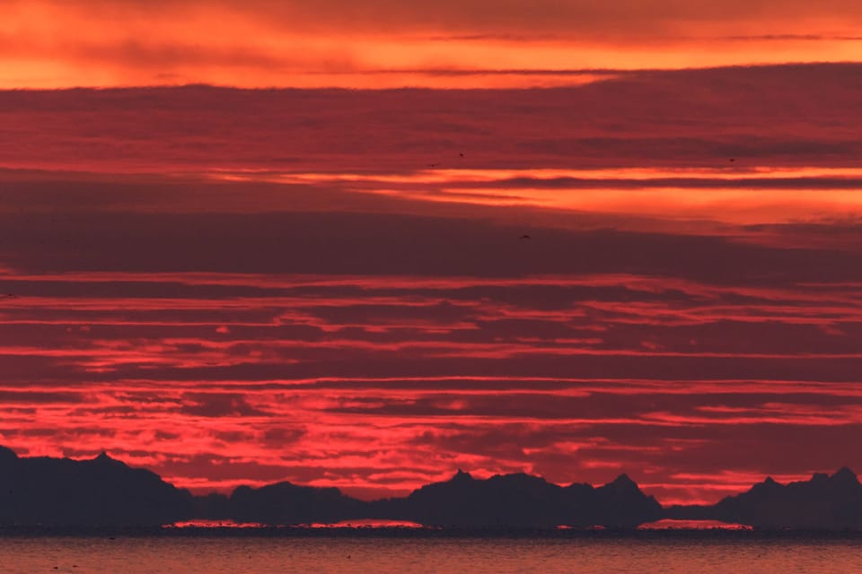 Winter sunrise. Courtesy of one of our guests.
