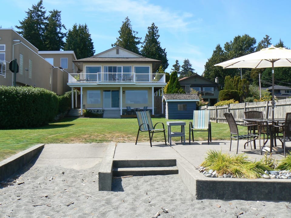 View of house from the beach.