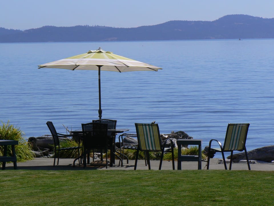 Beach side patio