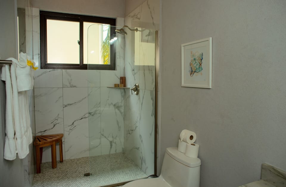 Bedroom 3 - bathroom and shower.