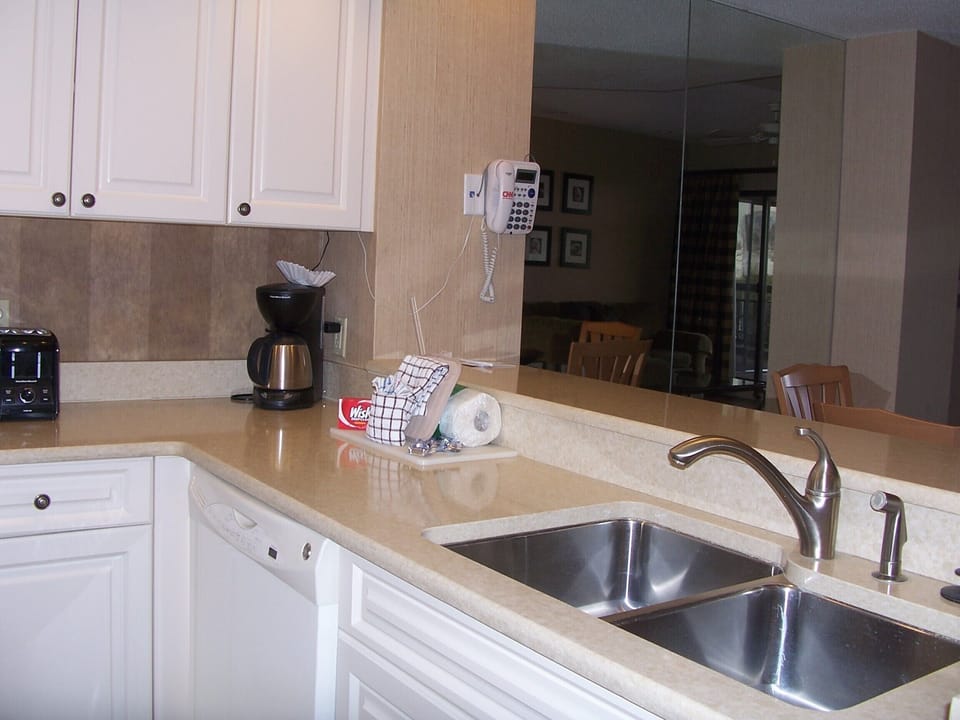 Villa stocked with a starter supply of detergents, coffee,trash bags,paper prods