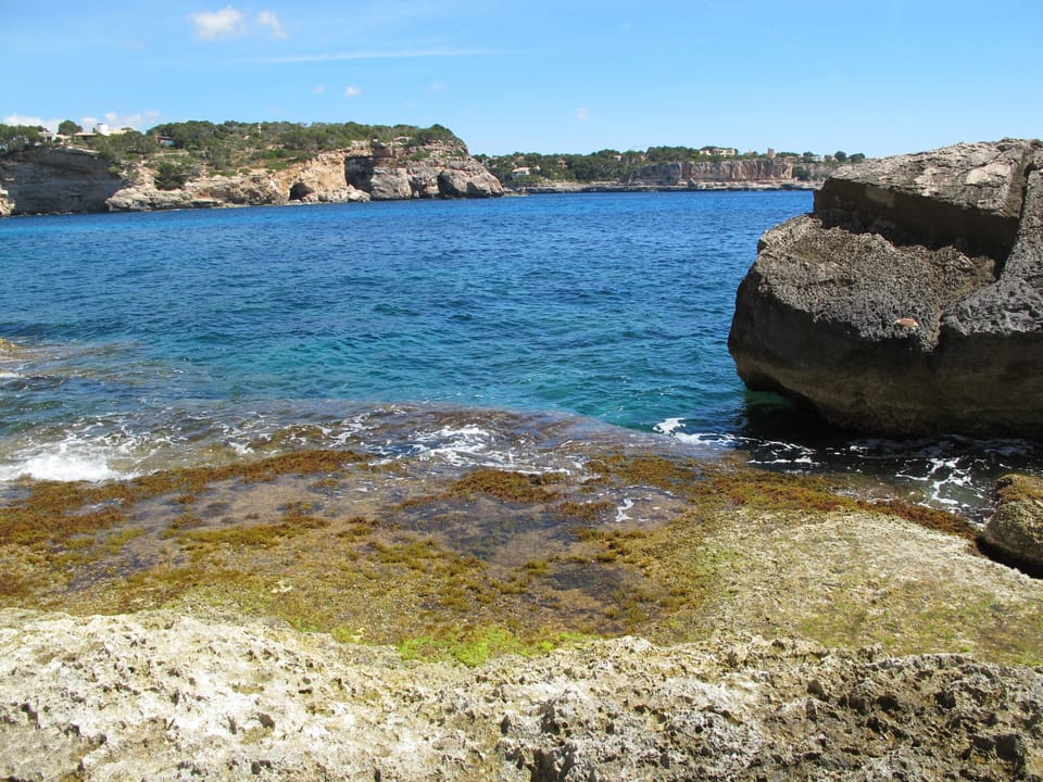 Stone beach, direct access from villa, 400m to "stone gate" Es Pontas by swim