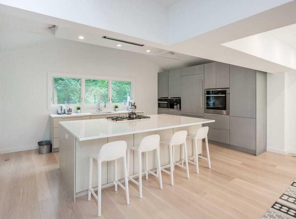 High-end kitchen with Miele appliances