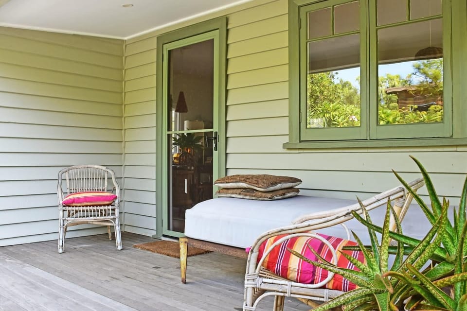 Covered front decking