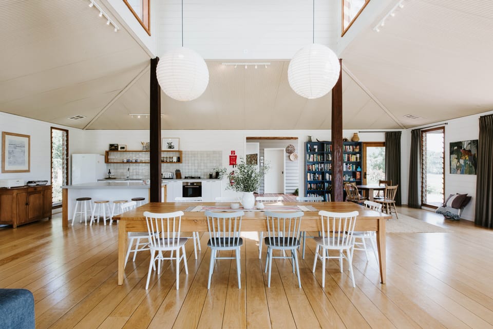 Dining area and kitchen
