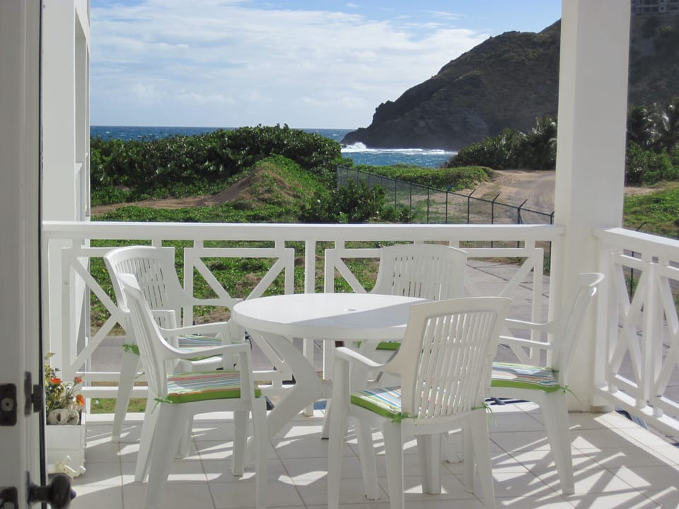 And dining table on the Balcony too, with a great ocean view.