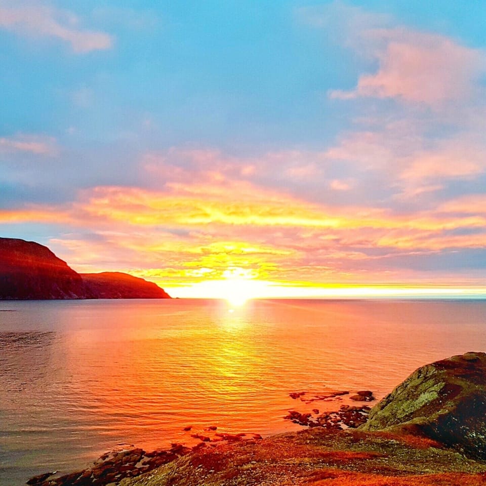 Sunset from our cottages