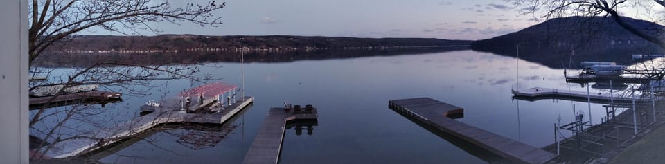 5:30 am early spring panorama from 2nd floor
