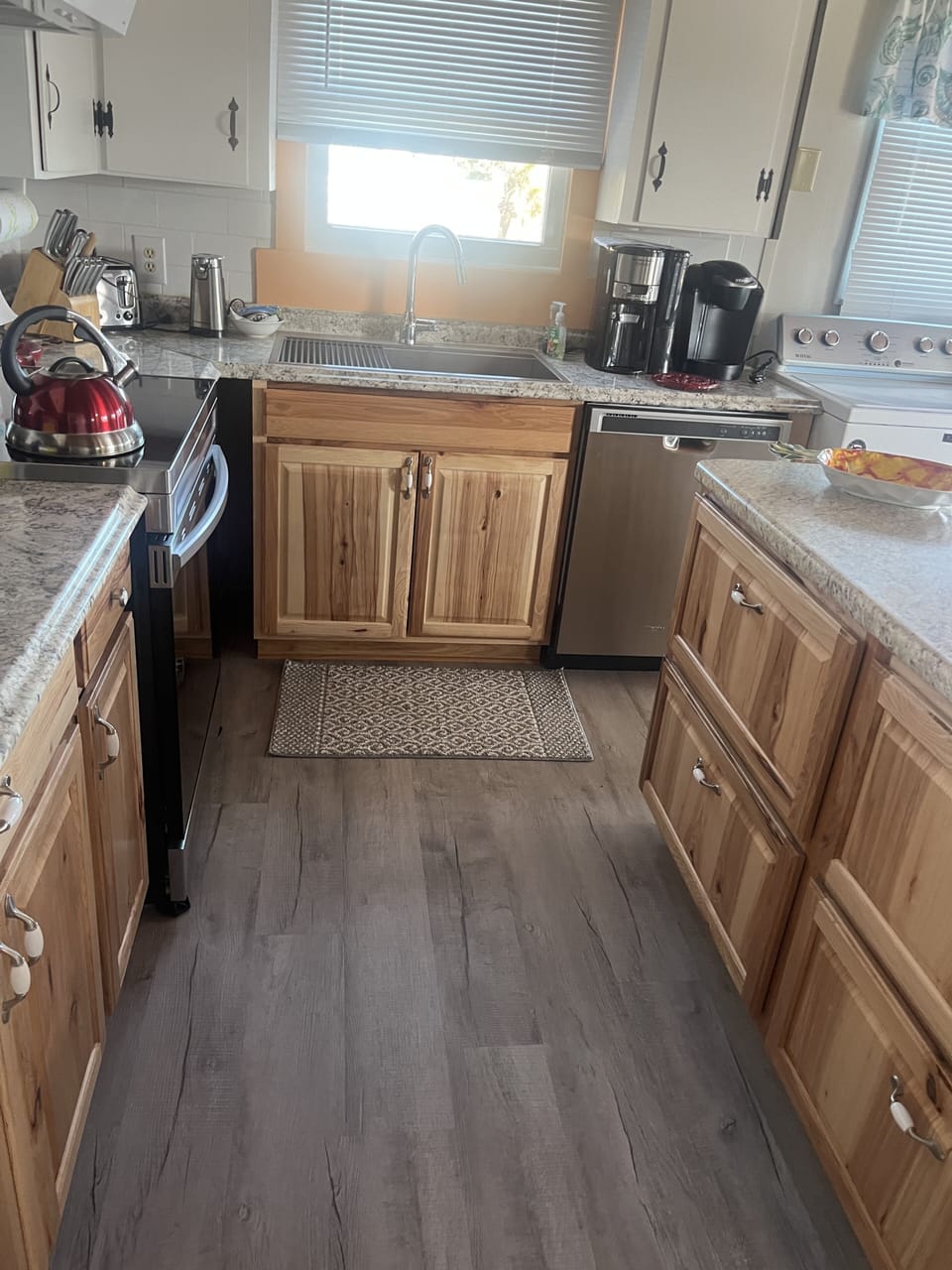 New flooring in kitchen