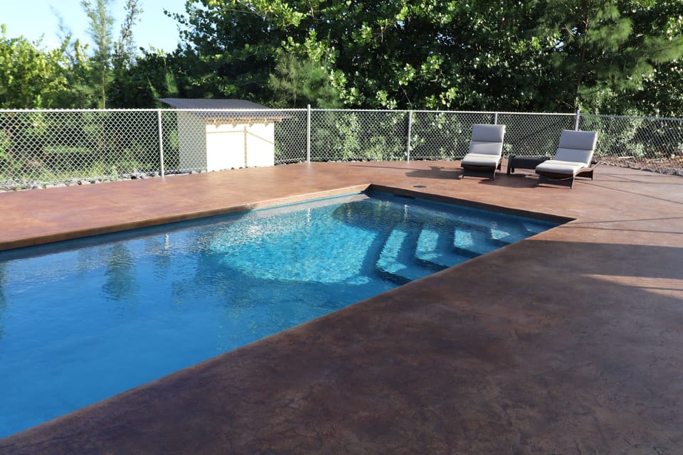 The 12X40 foot salt pool is perfect for relaxing or exercise.
