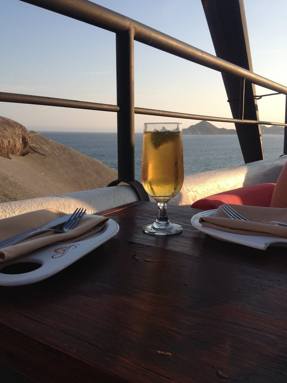 Sunset Grill.  Walking distance.