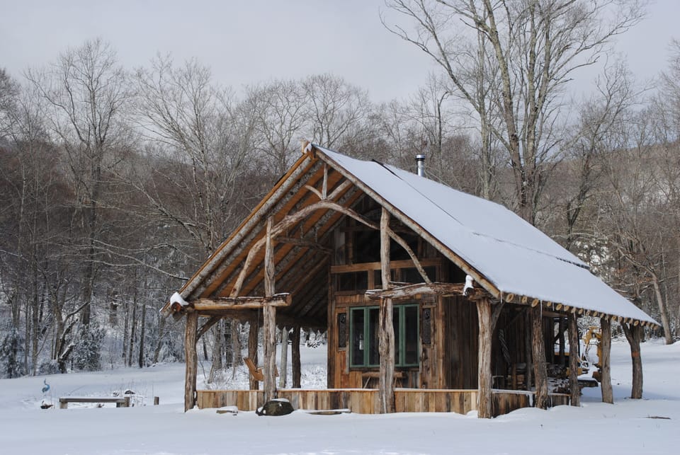 rustic wood fired sauna upgrade