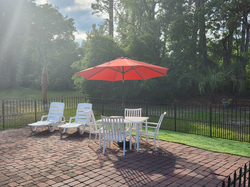 Back Patio; New Fence 2023