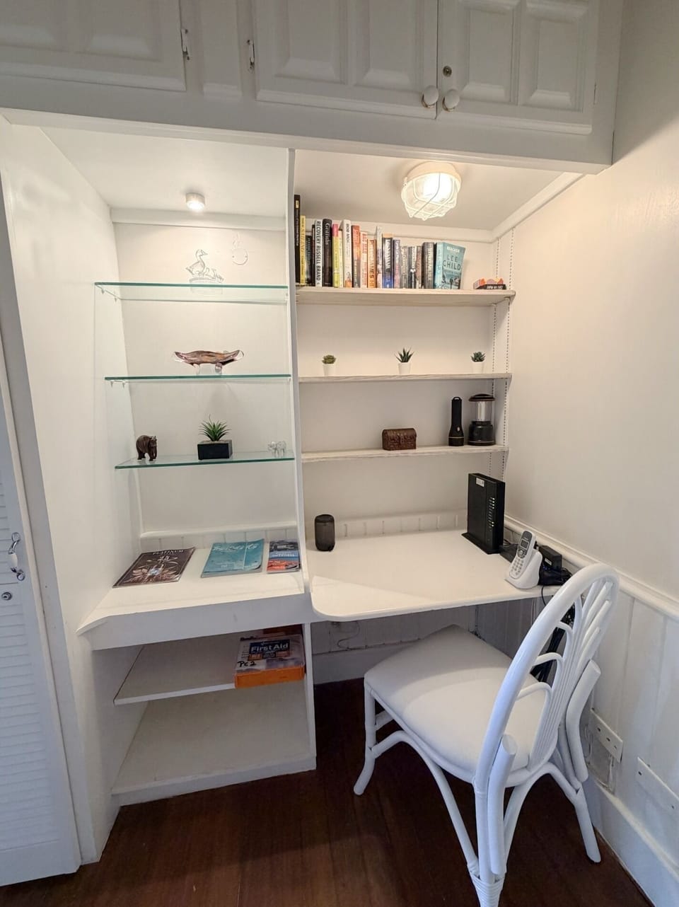 study/desk area outside second bedroom 